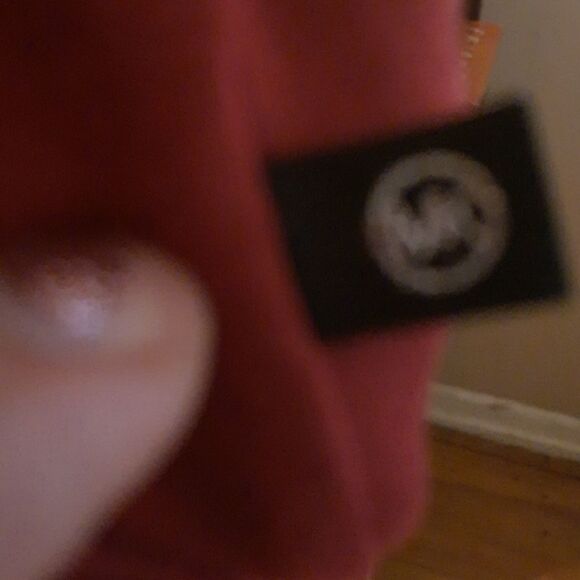 💫💫💫MICHAEL KORS DARK RED LONG SLEEVE SCOOPNECK FLOWY BLOUSE PETITE M - Picture 3 of 4